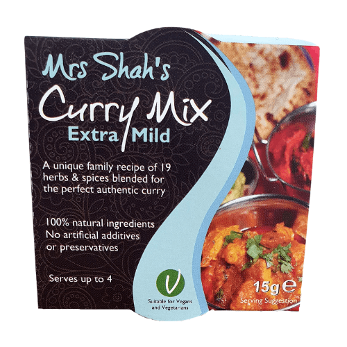 Extra Mild Curry Mix Mrs Shah's Spice Company